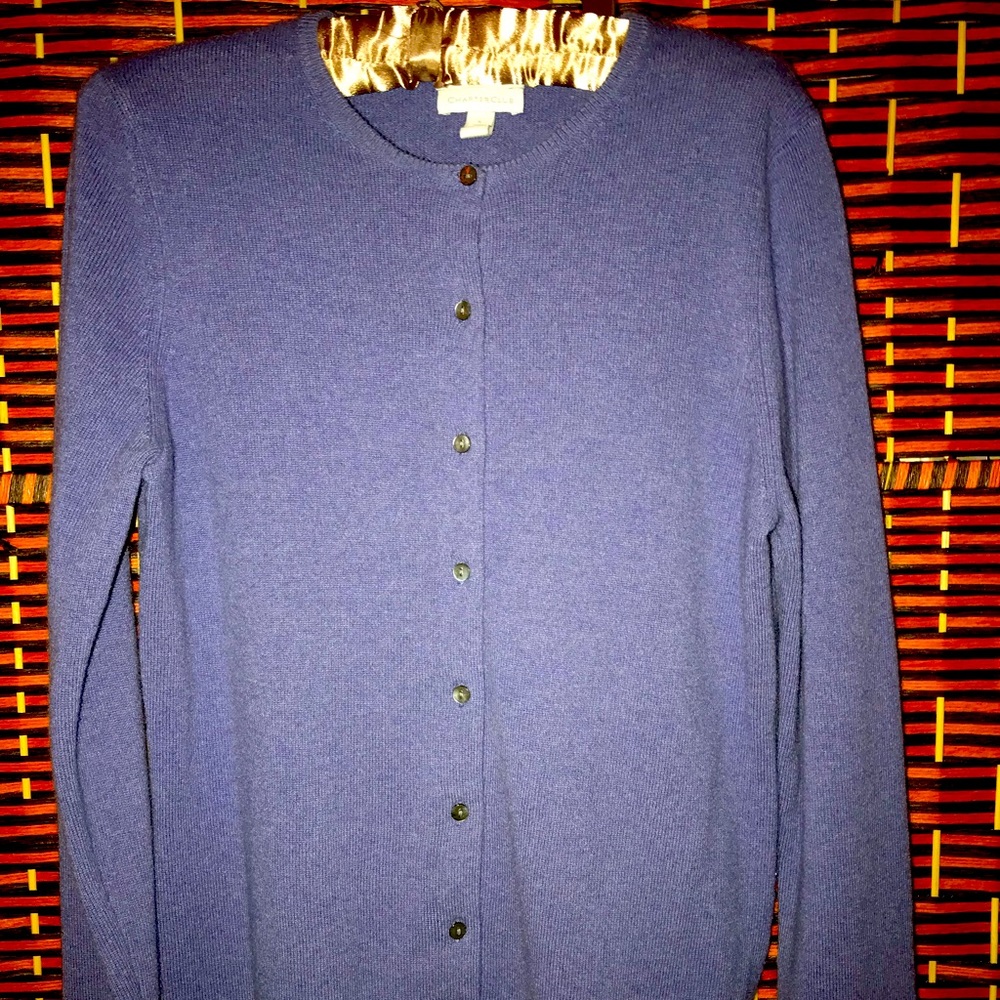 Lavender charter club cardigan size s
